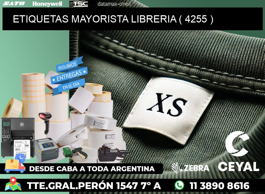 ETIQUETAS MAYORISTA LIBRERIA ( 4255 )