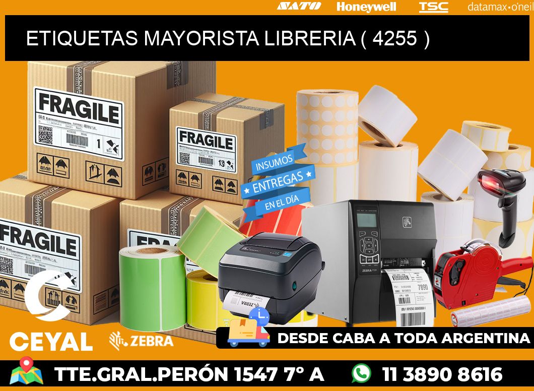 ETIQUETAS MAYORISTA LIBRERIA ( 4255 )