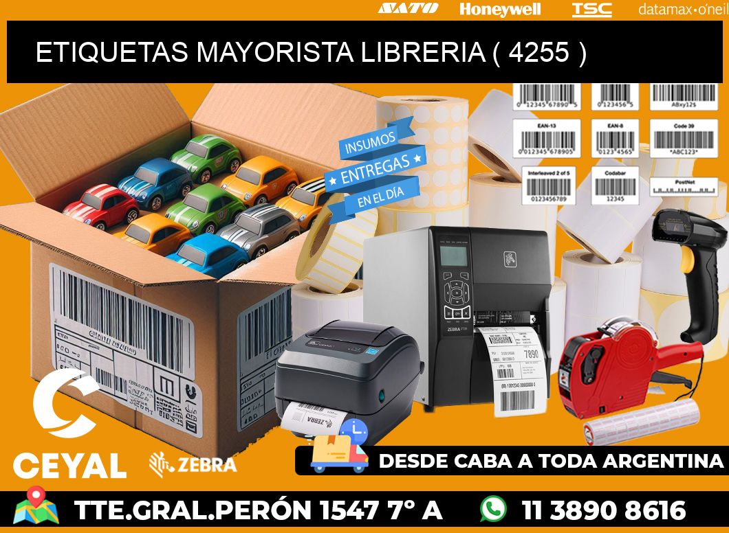 ETIQUETAS MAYORISTA LIBRERIA ( 4255 )