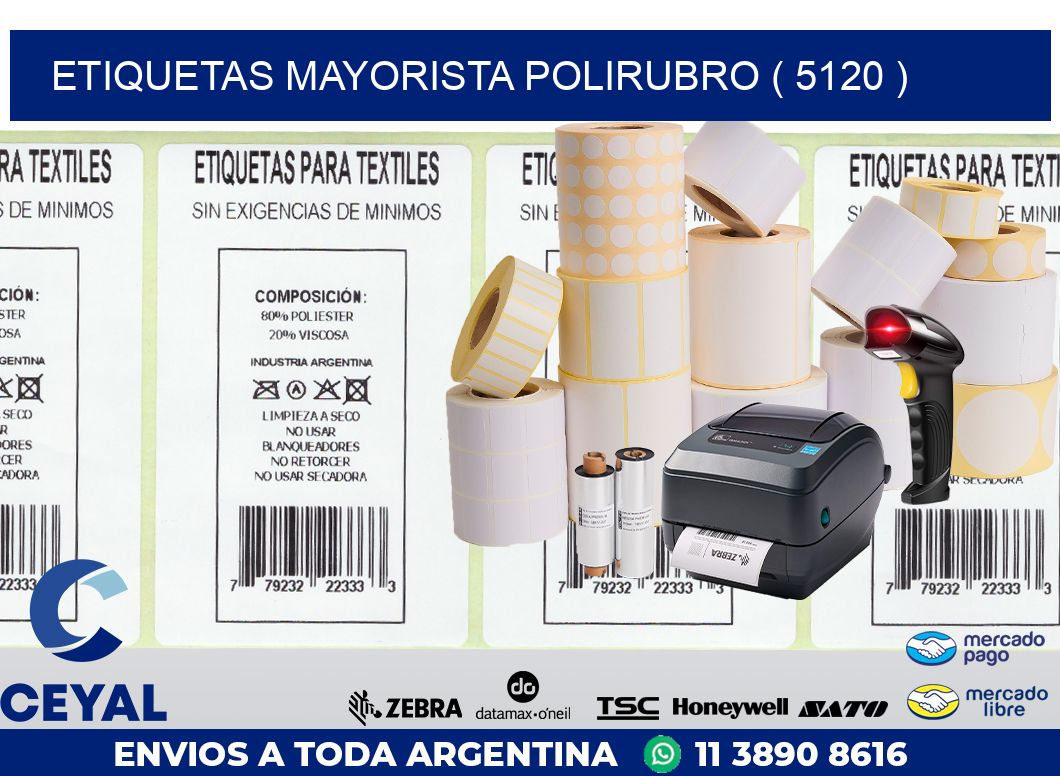 ETIQUETAS MAYORISTA POLIRUBRO ( 5120 )