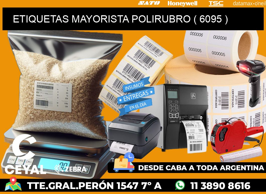 ETIQUETAS MAYORISTA POLIRUBRO ( 6095 )