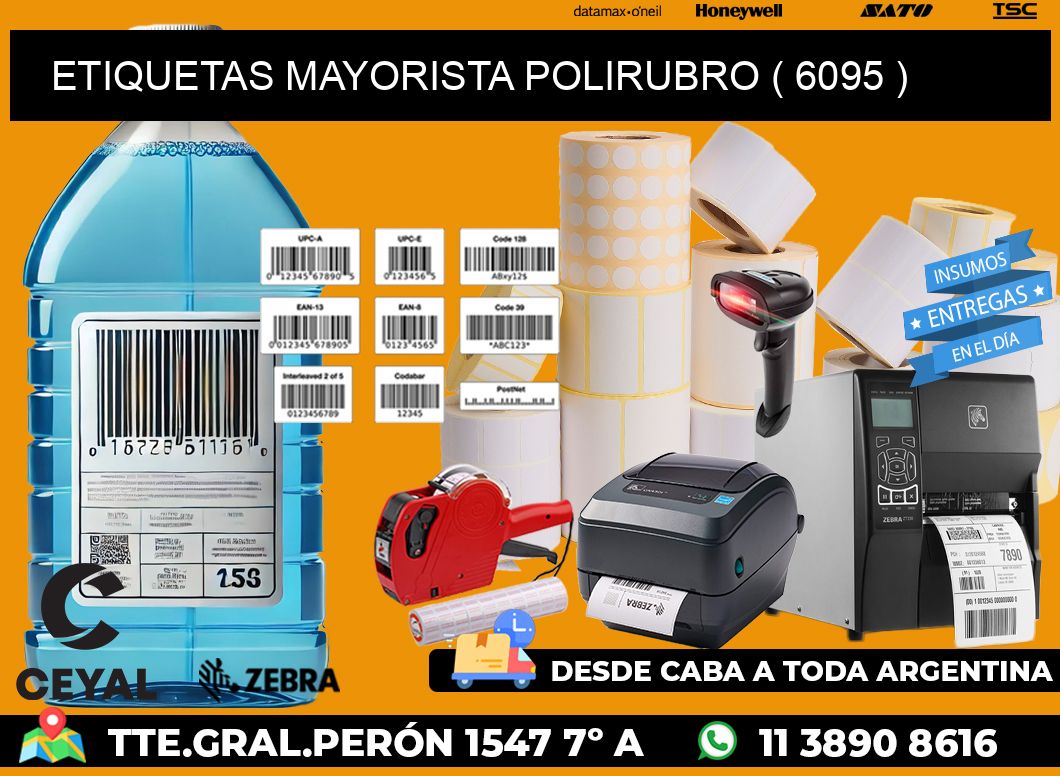 ETIQUETAS MAYORISTA POLIRUBRO ( 6095 )