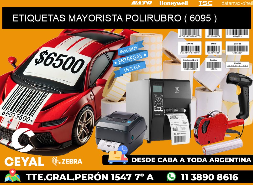 ETIQUETAS MAYORISTA POLIRUBRO ( 6095 )