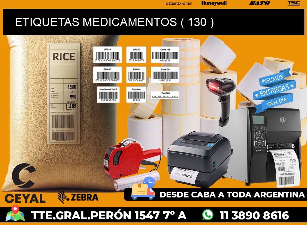 ETIQUETAS MEDICAMENTOS ( 130 )