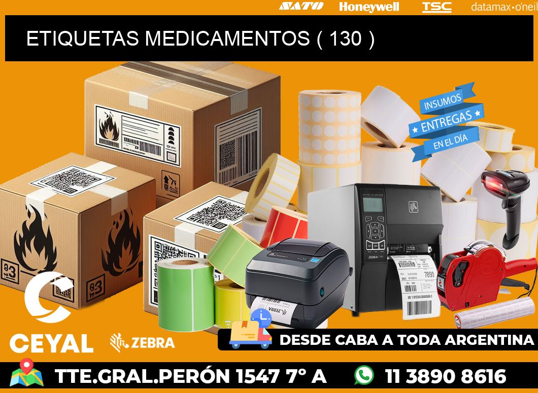 ETIQUETAS MEDICAMENTOS ( 130 )