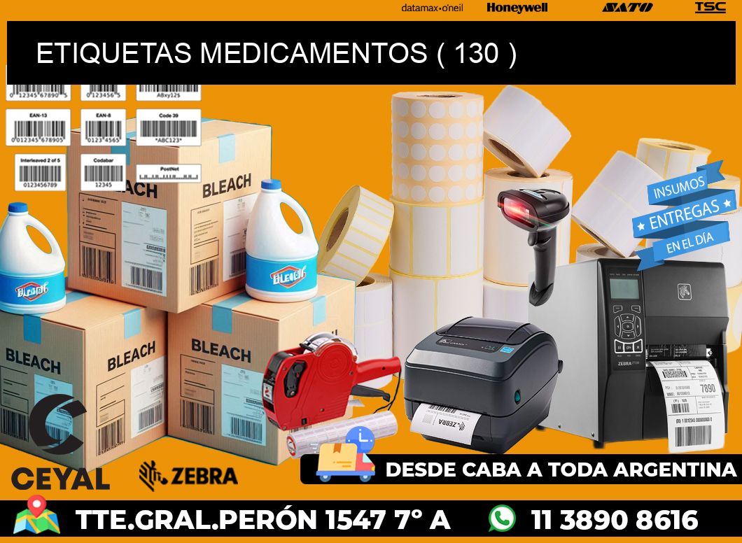 ETIQUETAS MEDICAMENTOS ( 130 )