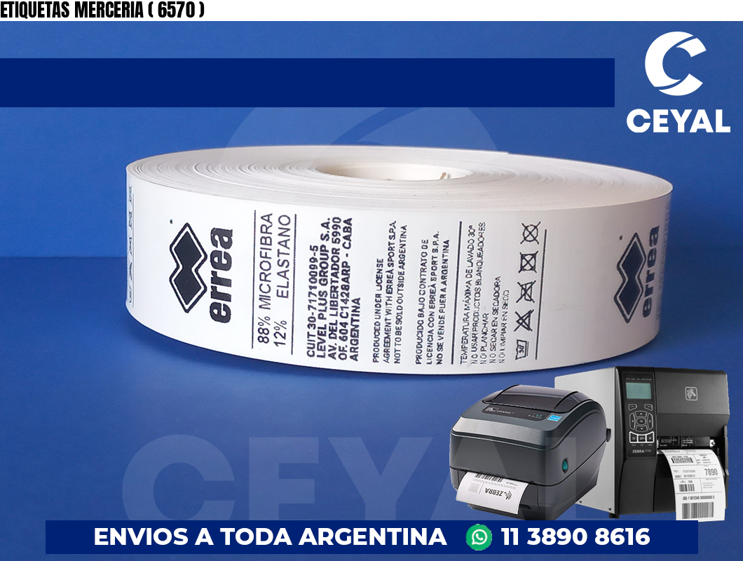 ETIQUETAS MERCERIA ( 6570 )