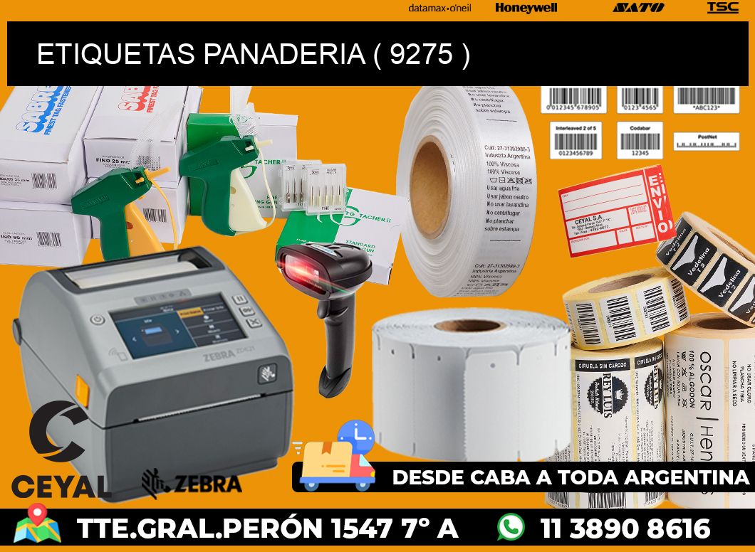 ETIQUETAS PANADERIA ( 9275 )