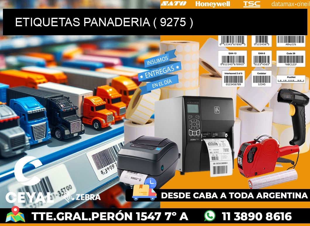 ETIQUETAS PANADERIA ( 9275 )