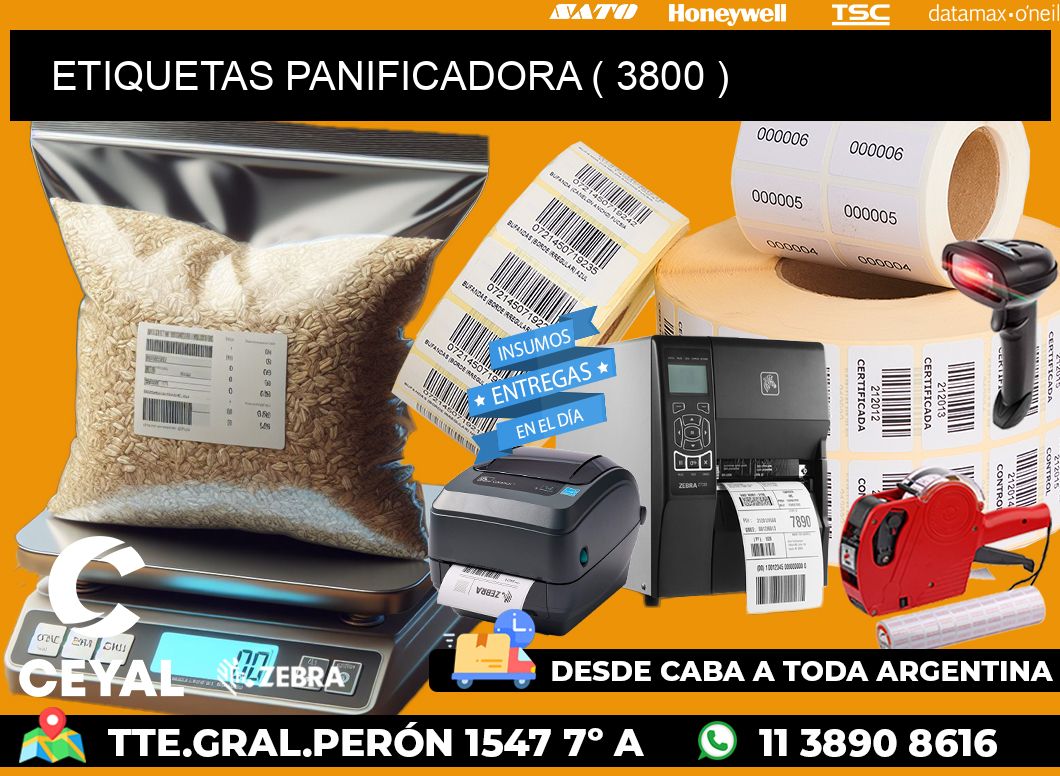 ETIQUETAS PANIFICADORA ( 3800 )