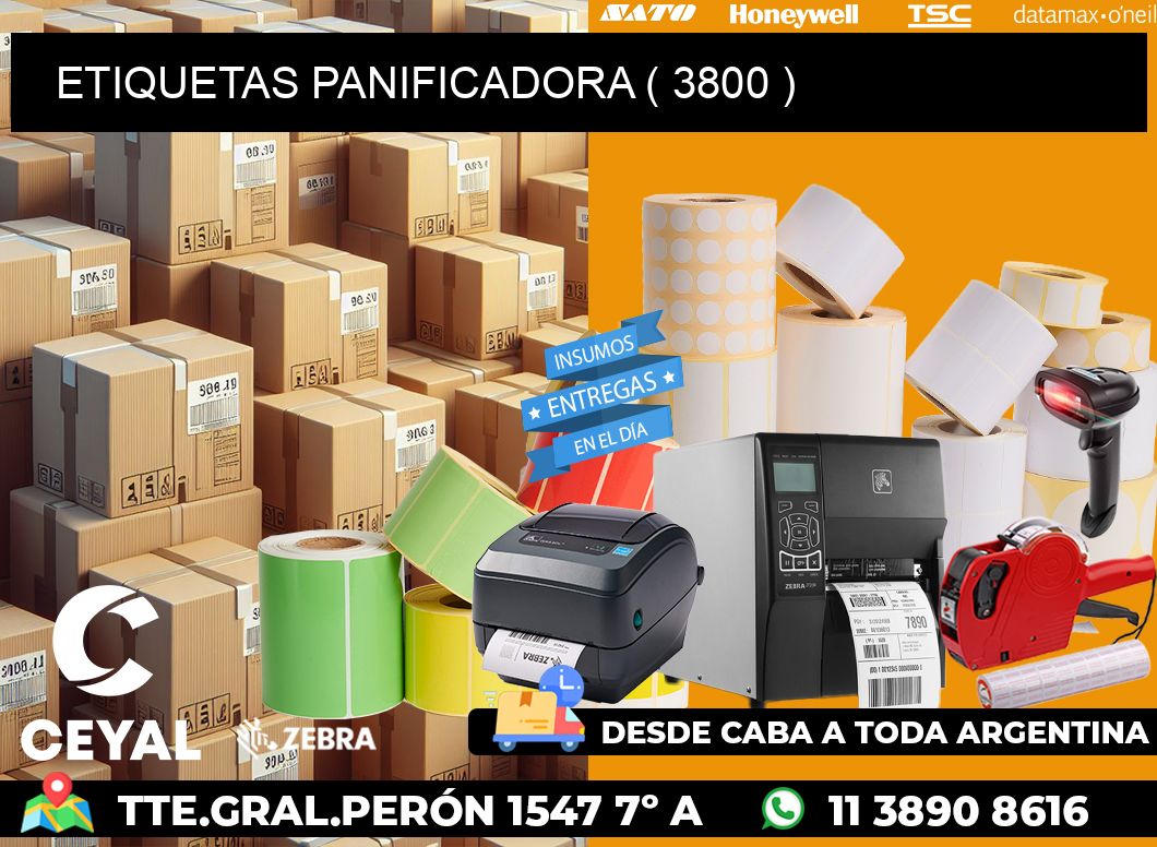 ETIQUETAS PANIFICADORA ( 3800 )