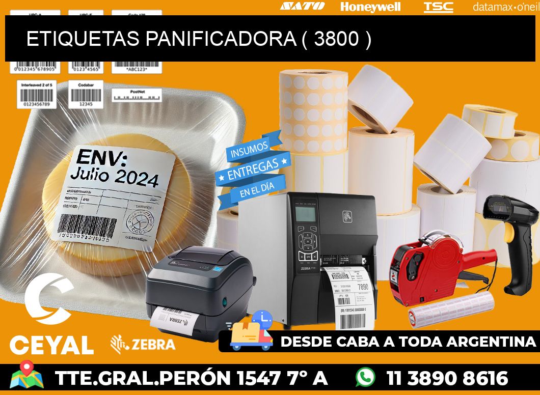 ETIQUETAS PANIFICADORA ( 3800 )