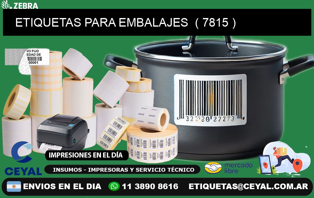 ETIQUETAS PARA EMBALAJES  ( 7815 )