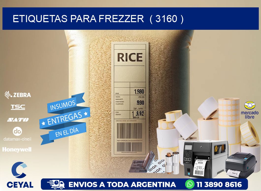 ETIQUETAS PARA FREZZER  ( 3160 )