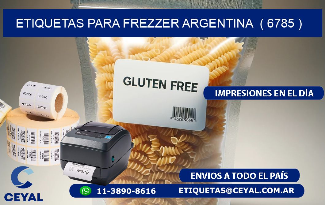 ETIQUETAS PARA FREZZER ARGENTINA  ( 6785 )