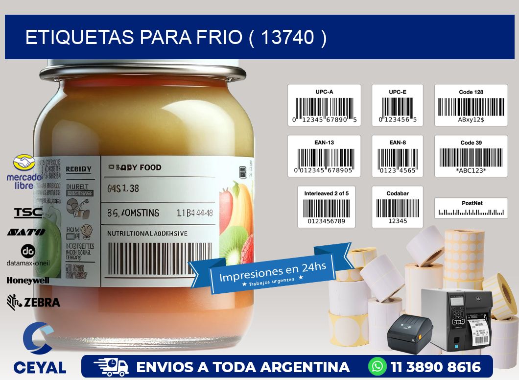 ETIQUETAS PARA FRIO ( 13740 )
