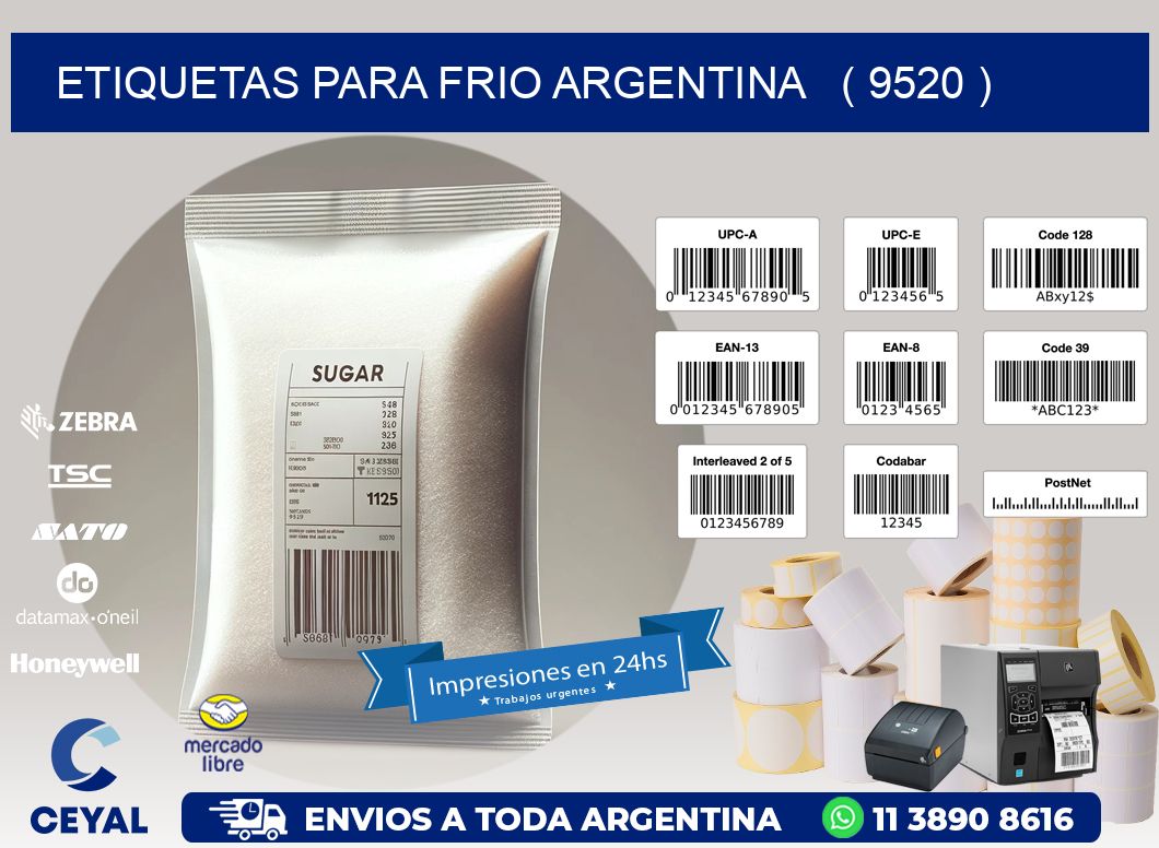 ETIQUETAS PARA FRIO ARGENTINA ( 9520 )