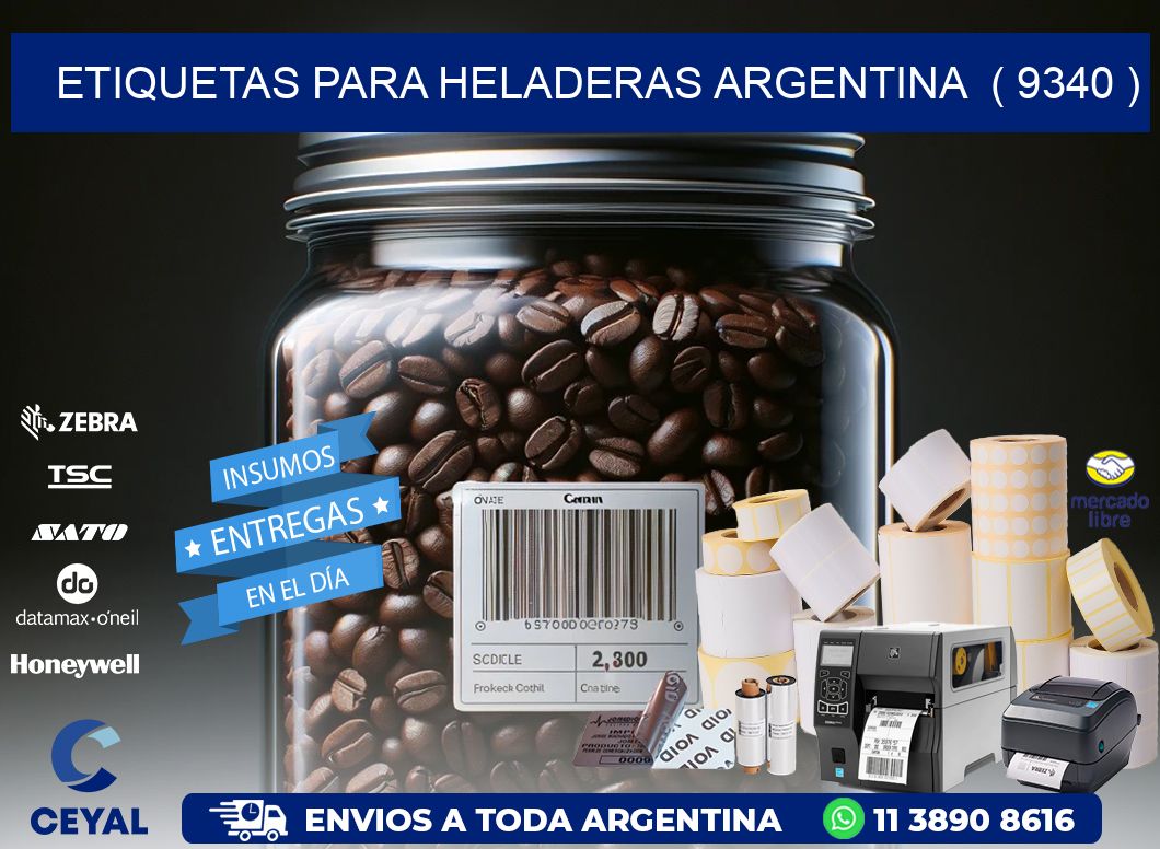 ETIQUETAS PARA HELADERAS ARGENTINA ( 9340 )