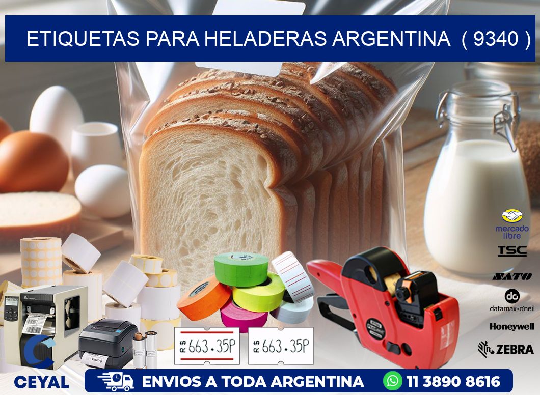 ETIQUETAS PARA HELADERAS ARGENTINA ( 9340 )