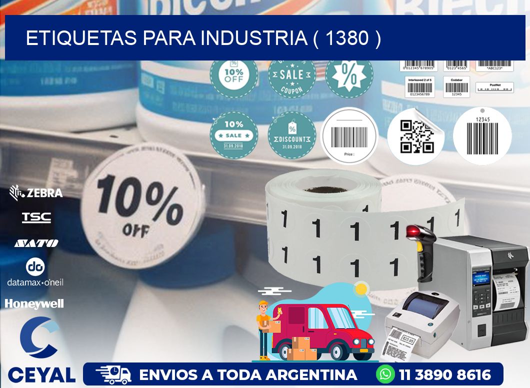 ETIQUETAS PARA INDUSTRIA ( 1380 )