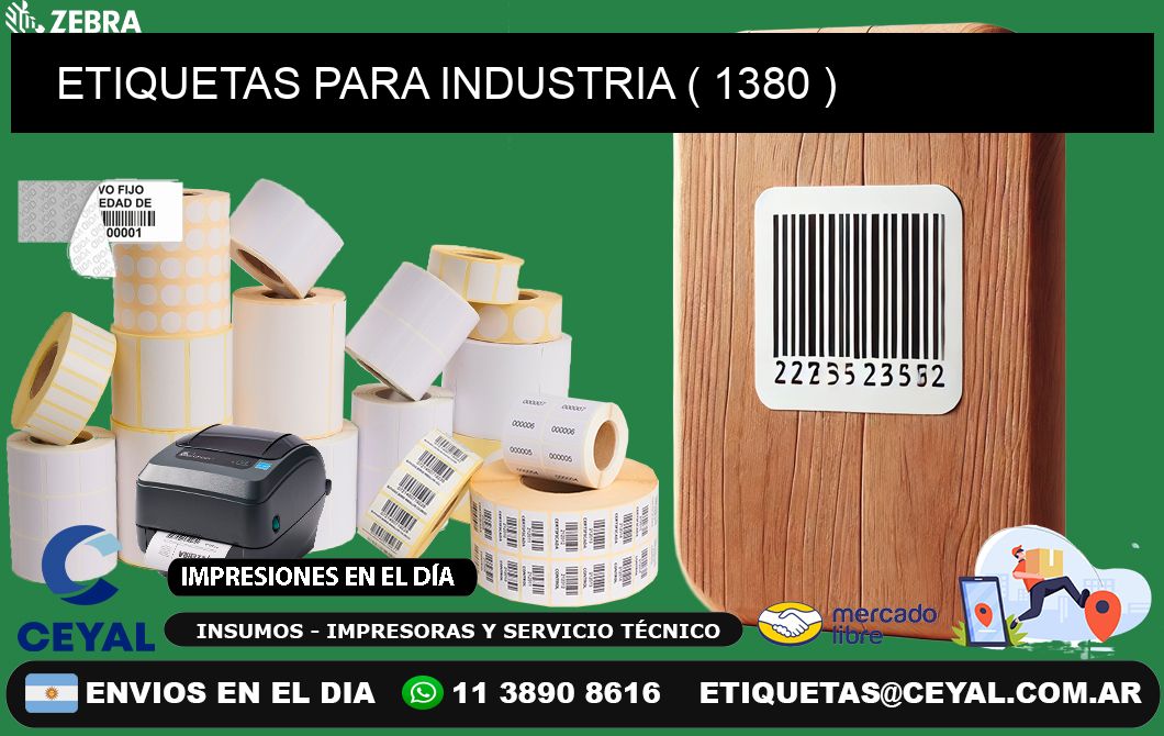 ETIQUETAS PARA INDUSTRIA ( 1380 )