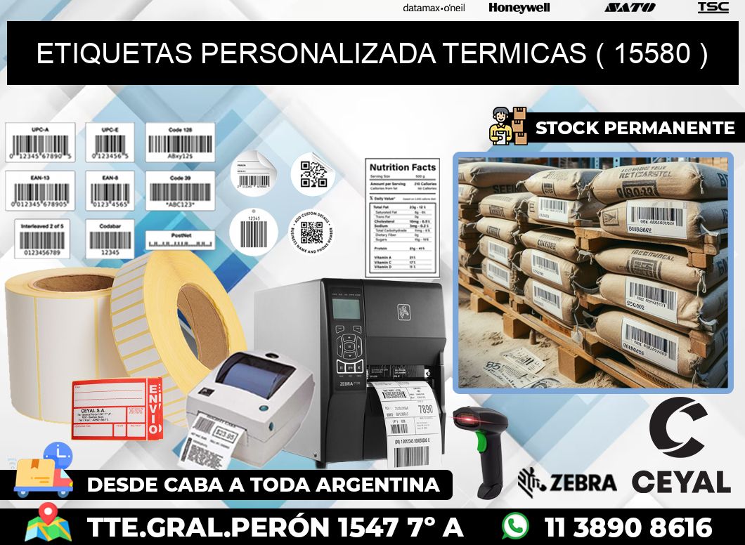 ETIQUETAS PERSONALIZADA TERMICAS ( 15580 )
