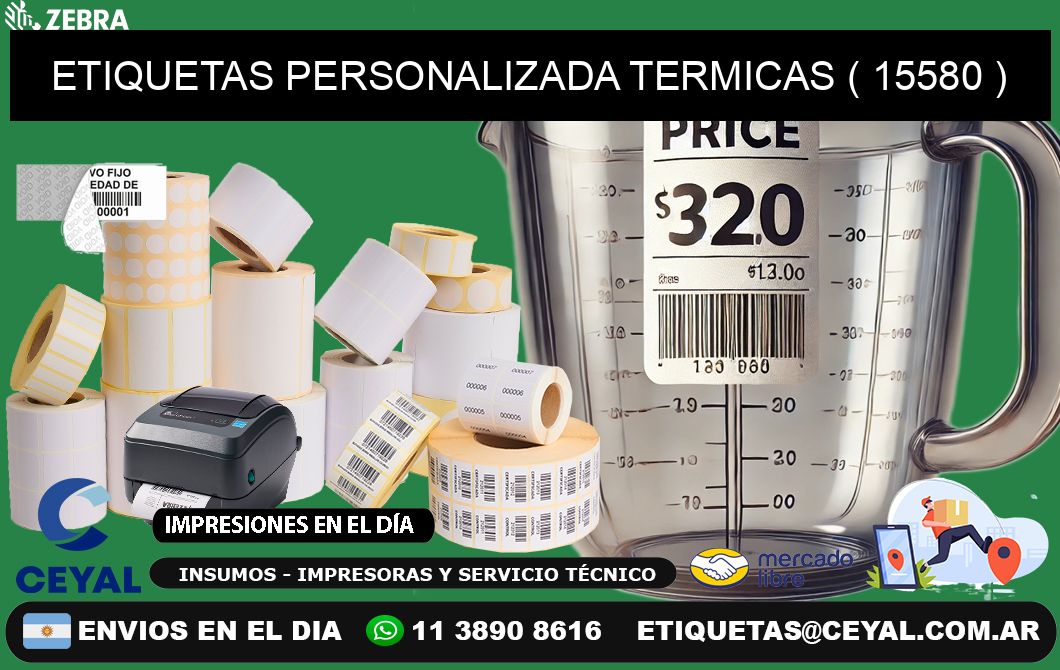 ETIQUETAS PERSONALIZADA TERMICAS ( 15580 )