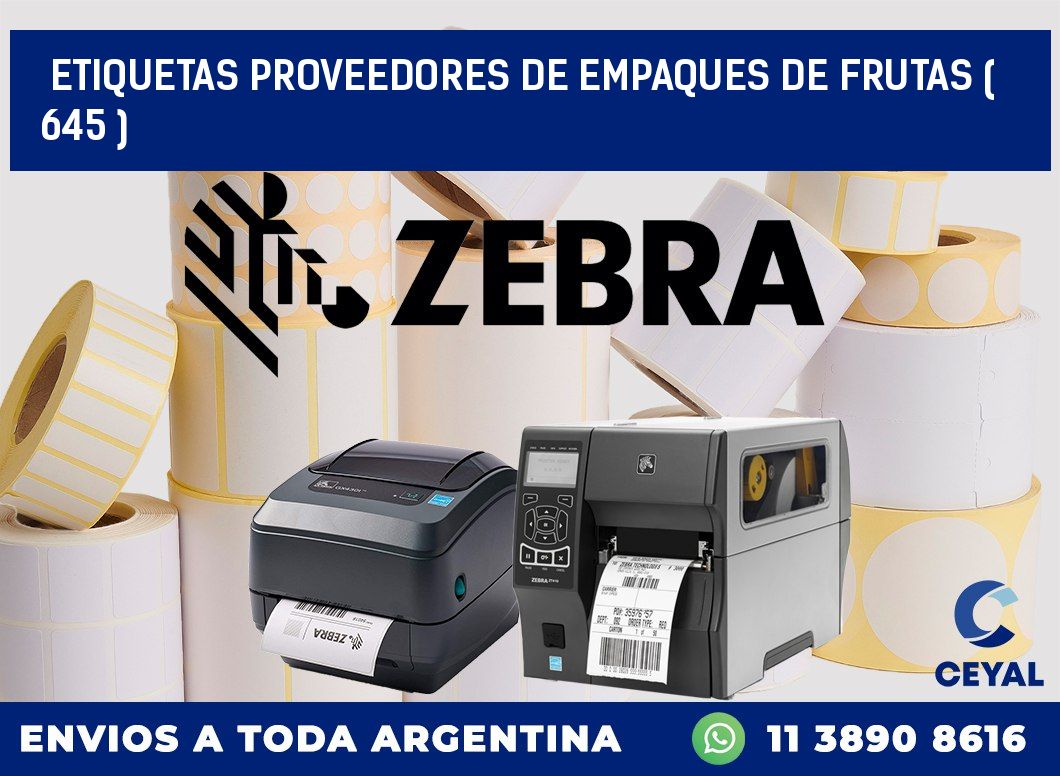 ETIQUETAS PROVEEDORES DE EMPAQUES DE FRUTAS ( 645 )