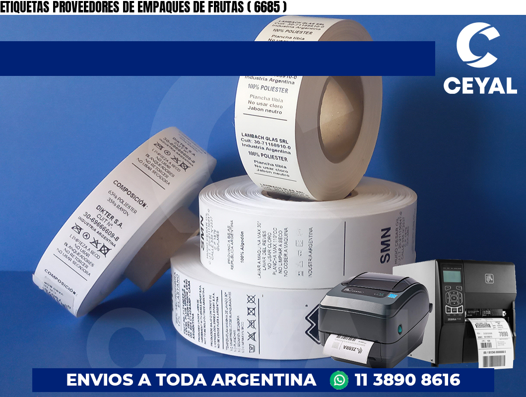 ETIQUETAS PROVEEDORES DE EMPAQUES DE FRUTAS ( 6685 )