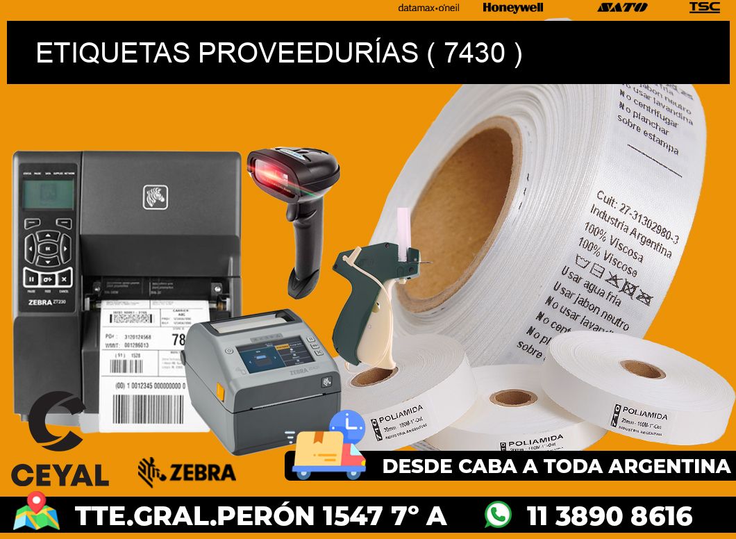 ETIQUETAS PROVEEDURÍAS ( 7430 )