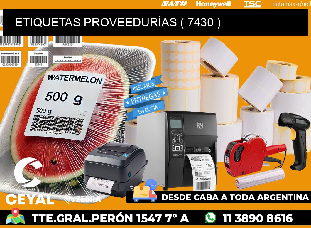 ETIQUETAS PROVEEDURÍAS ( 7430 )