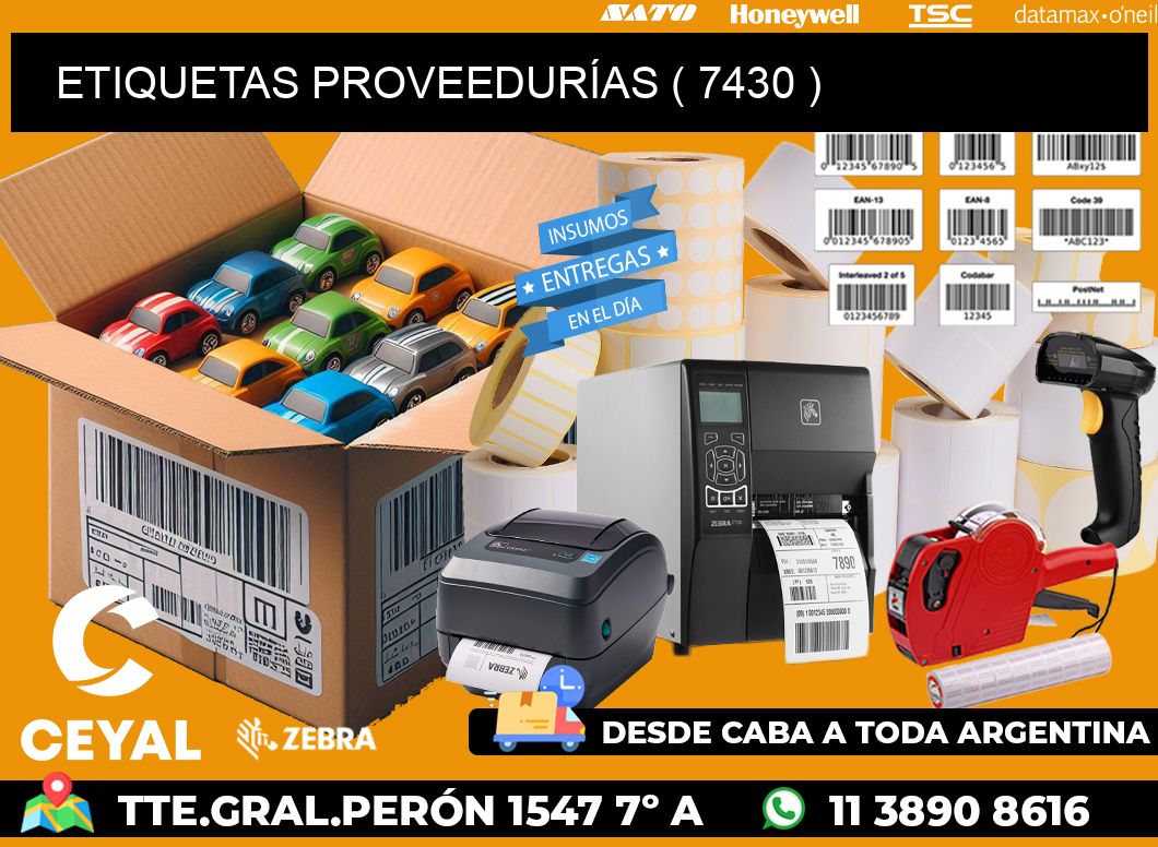 ETIQUETAS PROVEEDURÍAS ( 7430 )