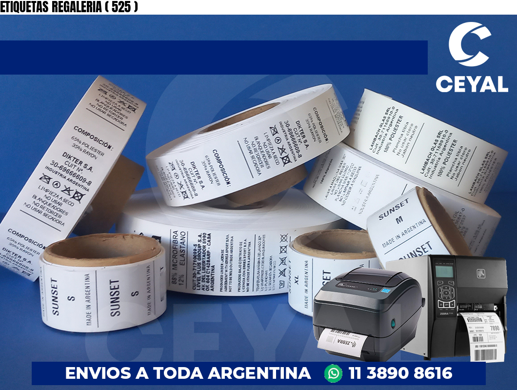ETIQUETAS REGALERIA ( 525 )