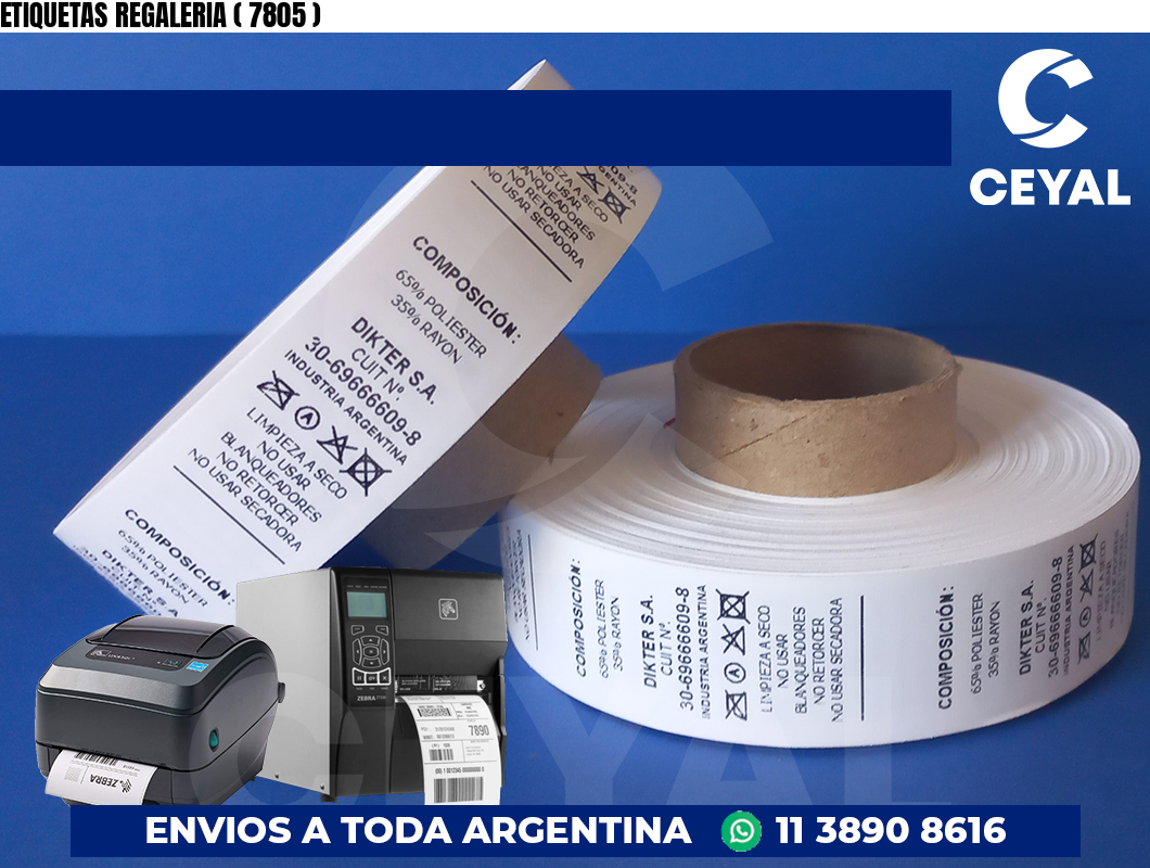 ETIQUETAS REGALERIA ( 7805 )