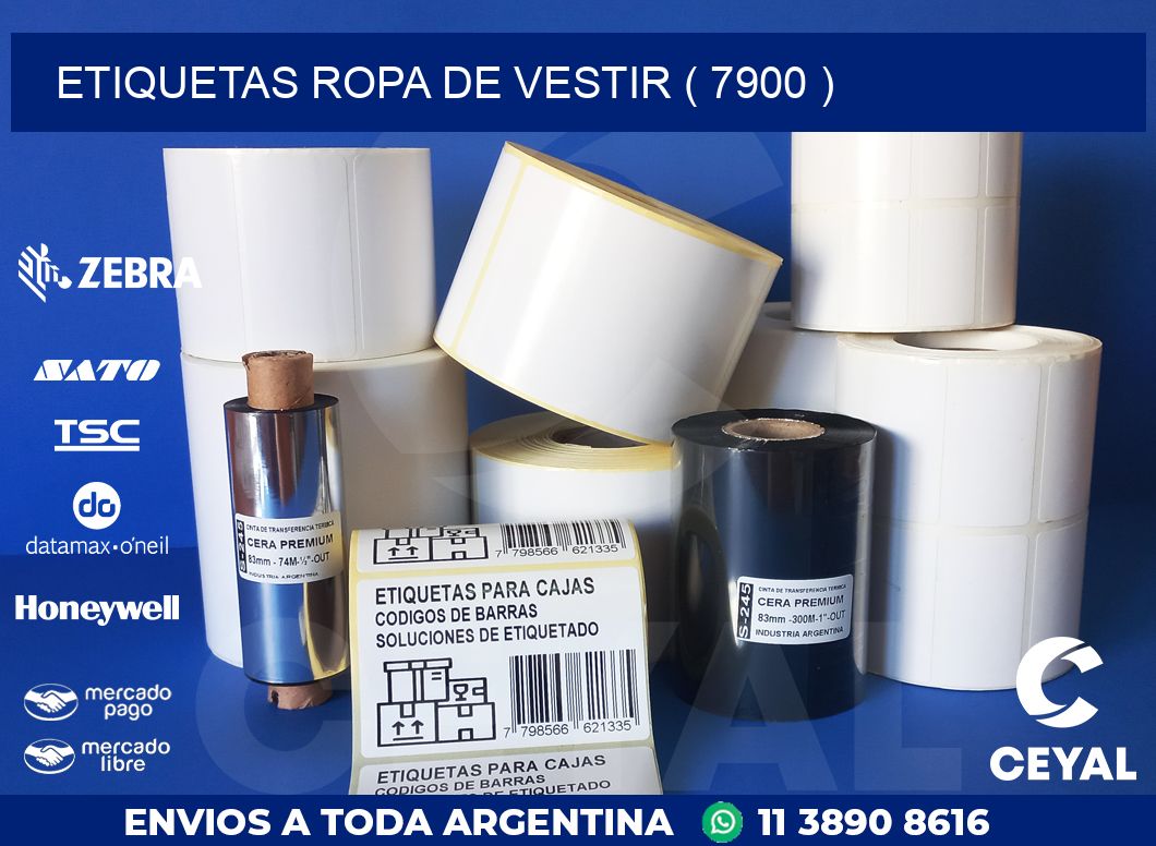 ETIQUETAS ROPA DE VESTIR ( 7900 )