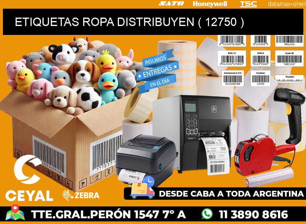 ETIQUETAS ROPA DISTRIBUYEN ( 12750 )