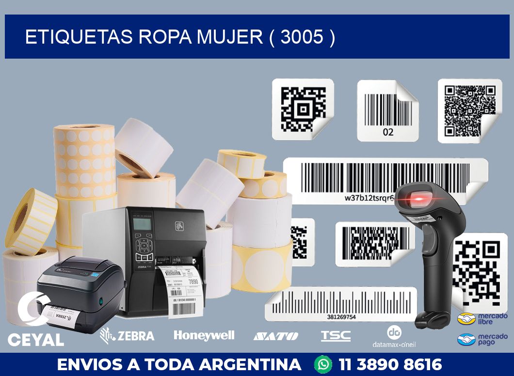 ETIQUETAS ROPA MUJER ( 3005 )