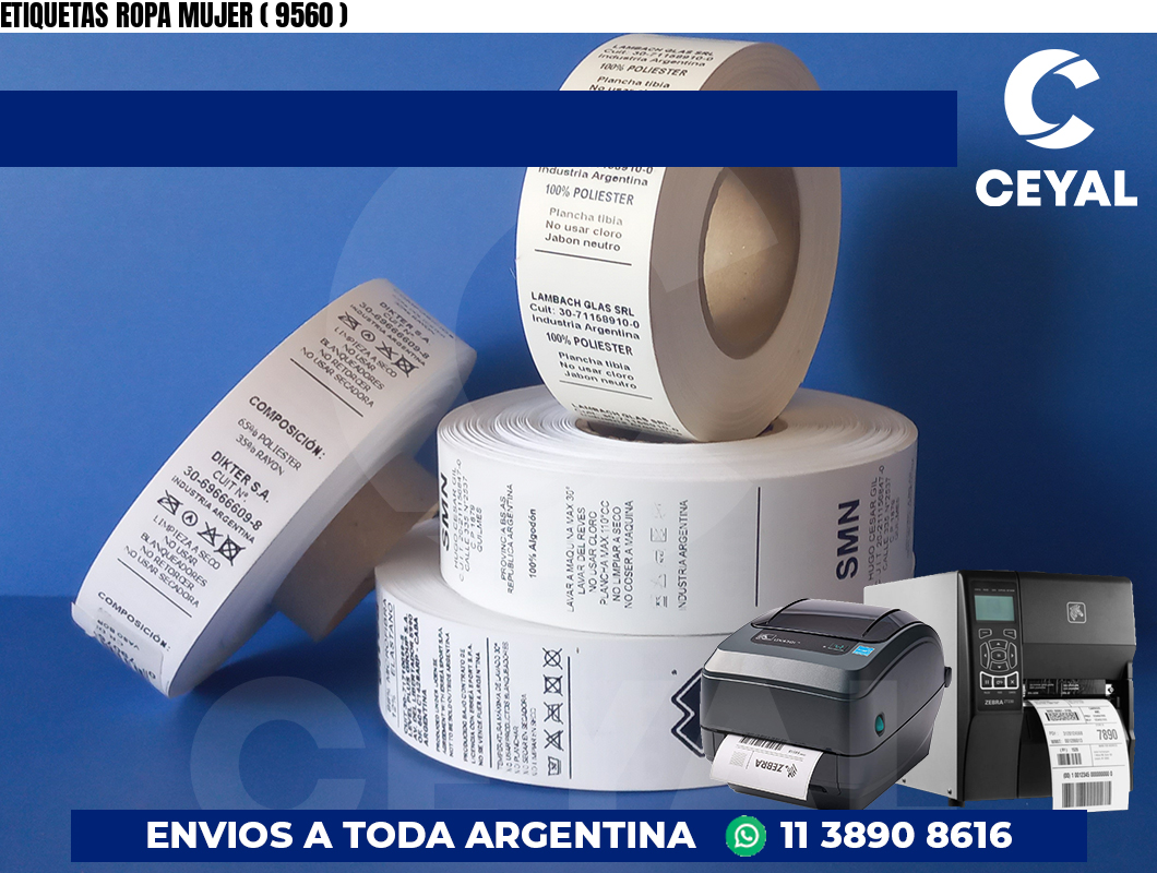 ETIQUETAS ROPA MUJER ( 9560 )