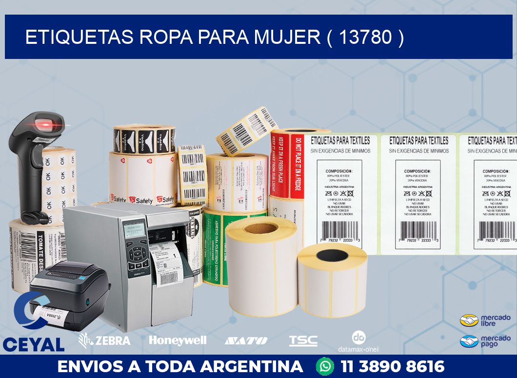 ETIQUETAS ROPA PARA MUJER ( 13780 )