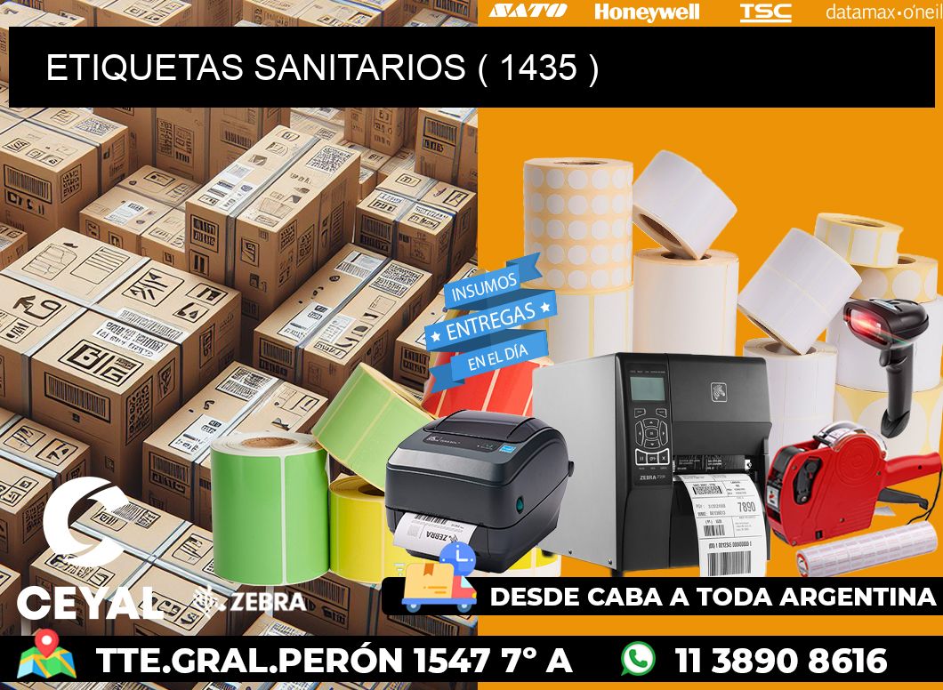 ETIQUETAS SANITARIOS ( 1435 )