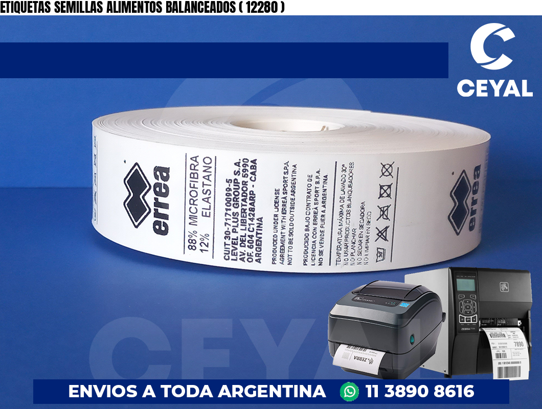 ETIQUETAS SEMILLAS ALIMENTOS BALANCEADOS ( 12280 )