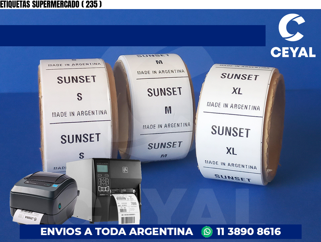 ETIQUETAS SUPERMERCADO ( 235 )