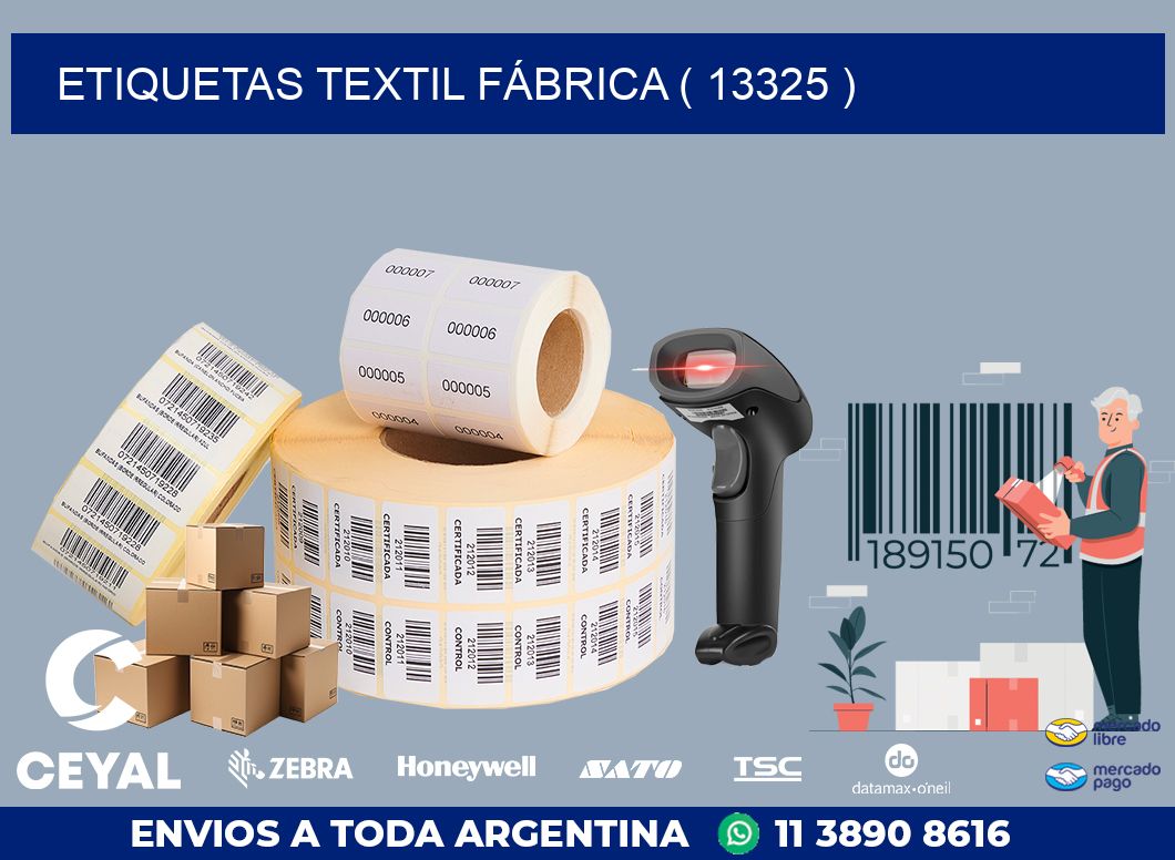 ETIQUETAS TEXTIL FÁBRICA ( 13325 )