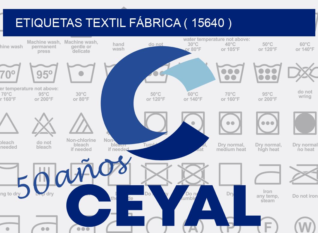 ETIQUETAS TEXTIL FÁBRICA ( 15640 )