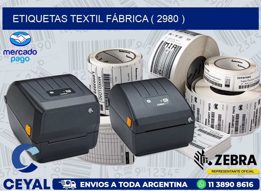 ETIQUETAS TEXTIL FÁBRICA ( 2980 )