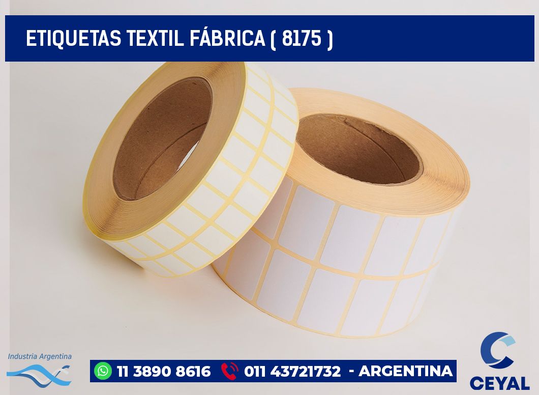 ETIQUETAS TEXTIL FÁBRICA ( 8175 )