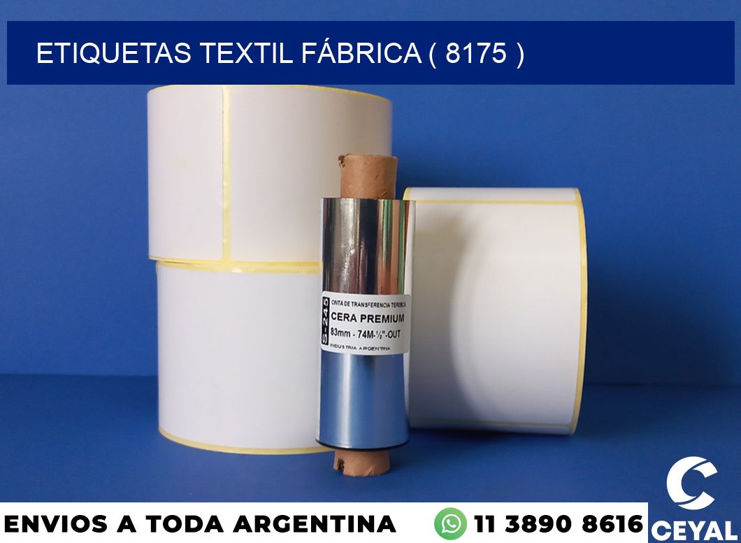 ETIQUETAS TEXTIL FÁBRICA ( 8175 )