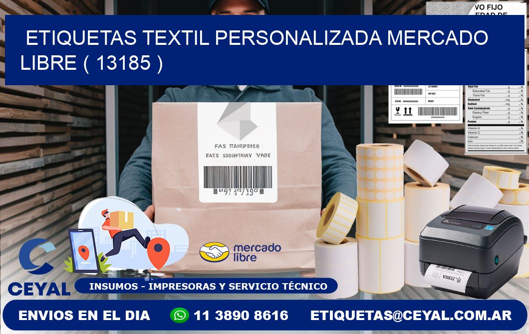 ETIQUETAS TEXTIL PERSONALIZADA MERCADO LIBRE ( 13185 )