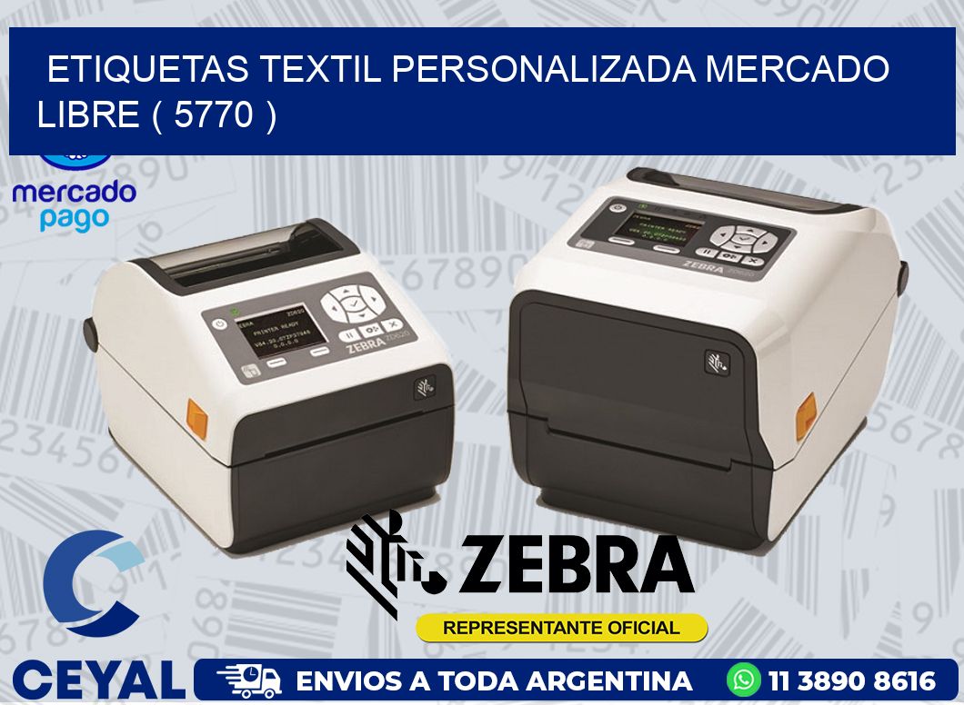 ETIQUETAS TEXTIL PERSONALIZADA MERCADO LIBRE ( 5770 )