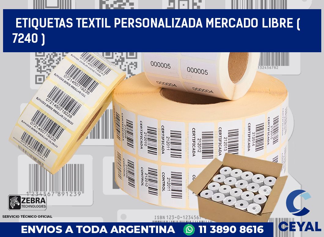 ETIQUETAS TEXTIL PERSONALIZADA MERCADO LIBRE ( 7240 )